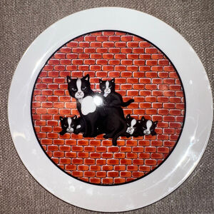 NOS Vintage Takahashi City Cat Collector’s Plate San Francisco Made In Japan